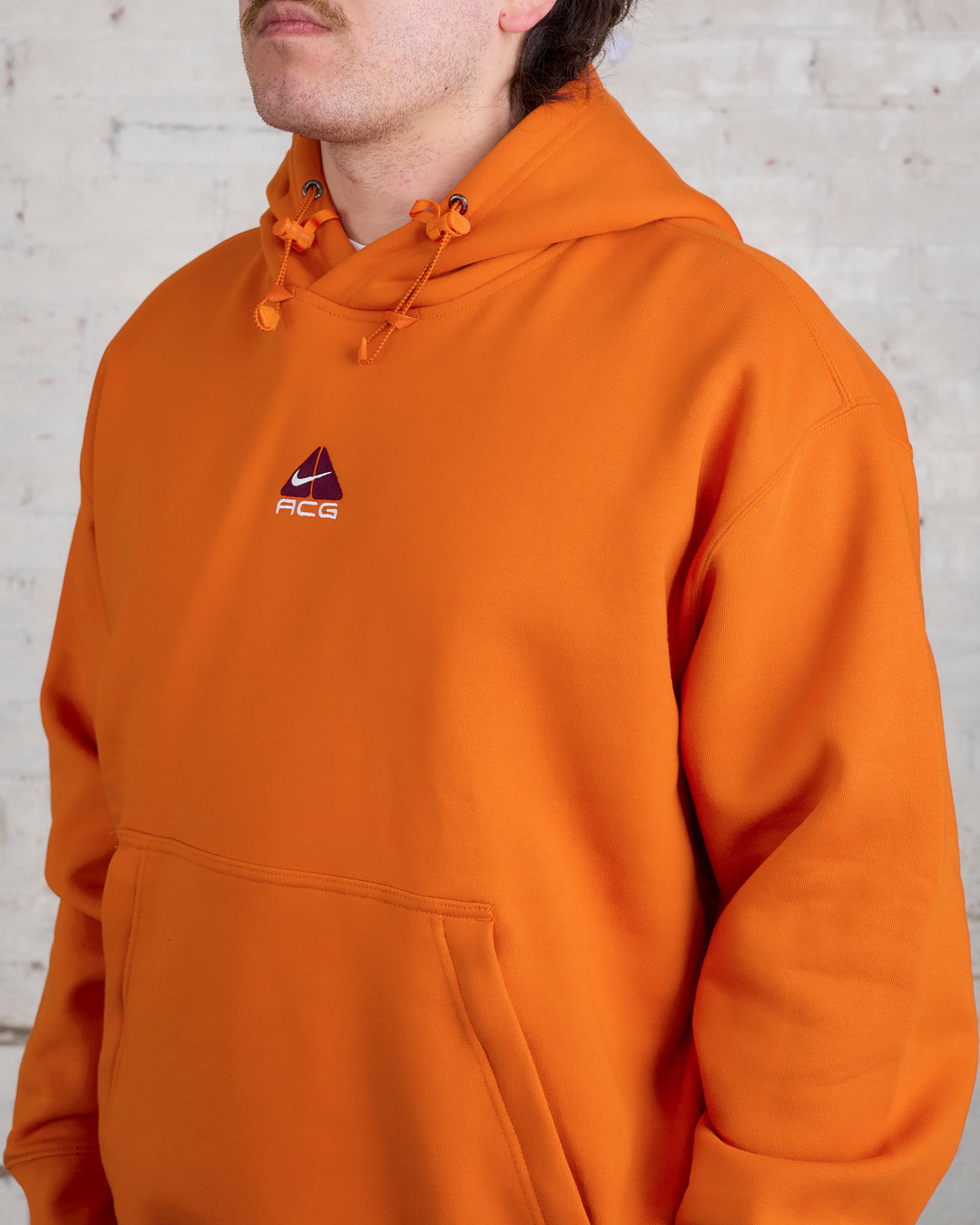 Nike ACG Therma-FIT Lungs Hooded Sweatshirt Campfire Orange Summit White