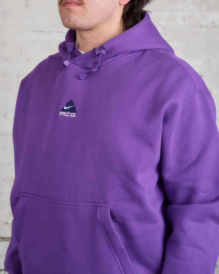 Nike ACG Therma-FIT Lungs Hooded Sweatshirt Purple Cosmos Summit White