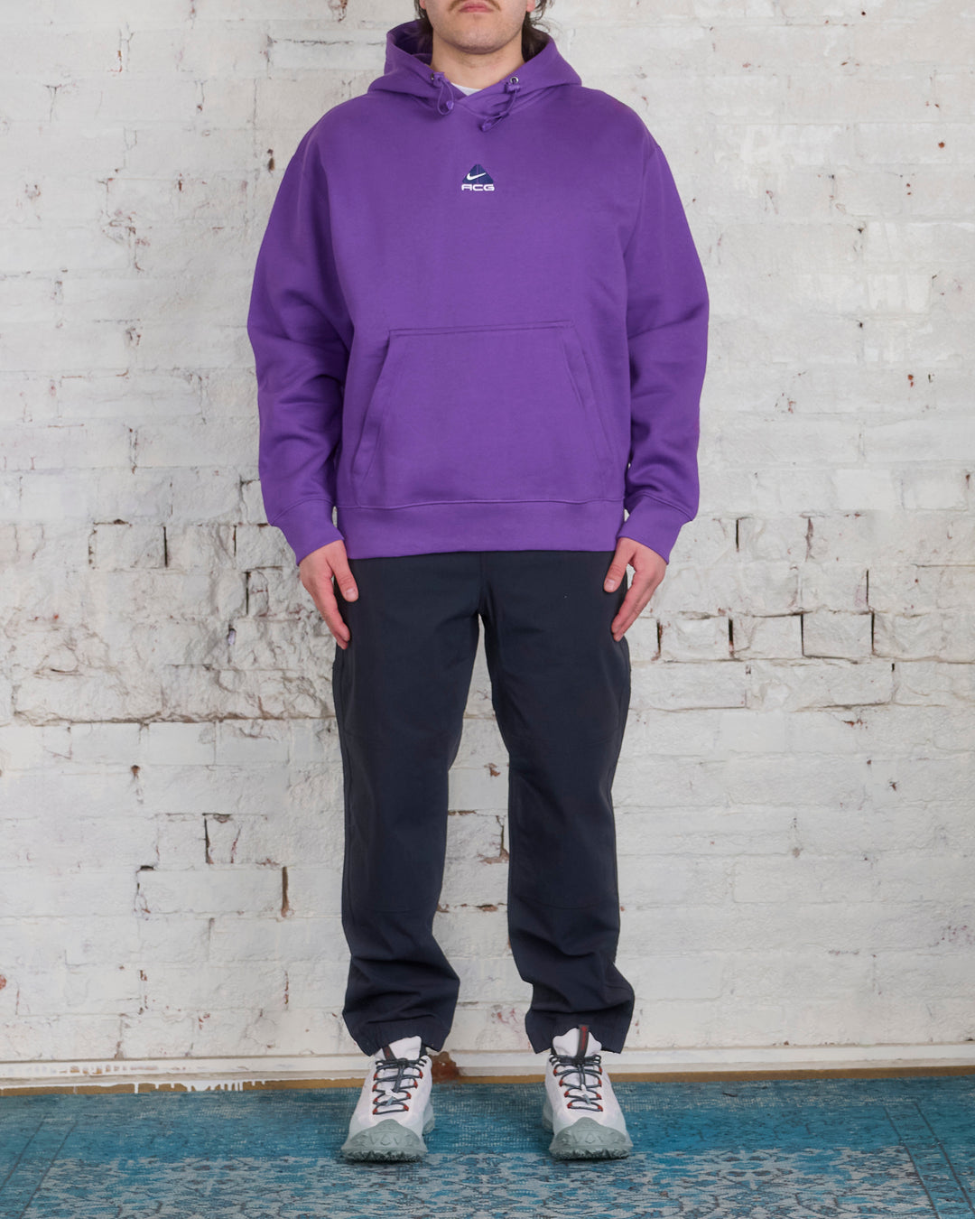 Nike ACG Therma-FIT Lungs Hooded Sweatshirt Purple Cosmos Summit White