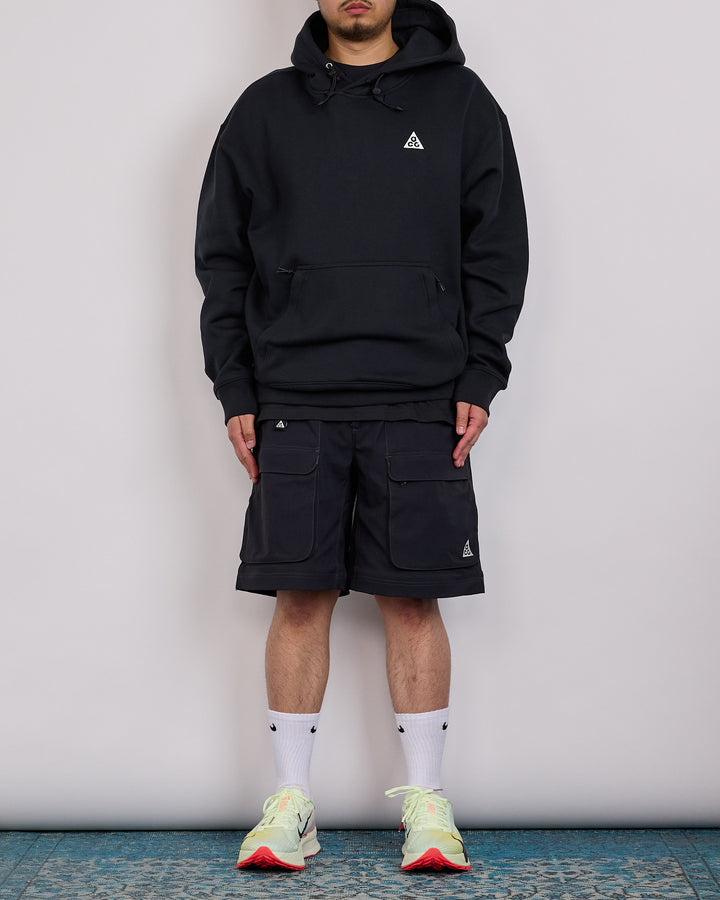 Nike ACG Therma-FIT "Tuff Fleece" Pullover Hoodie Black Anthracite Summit White