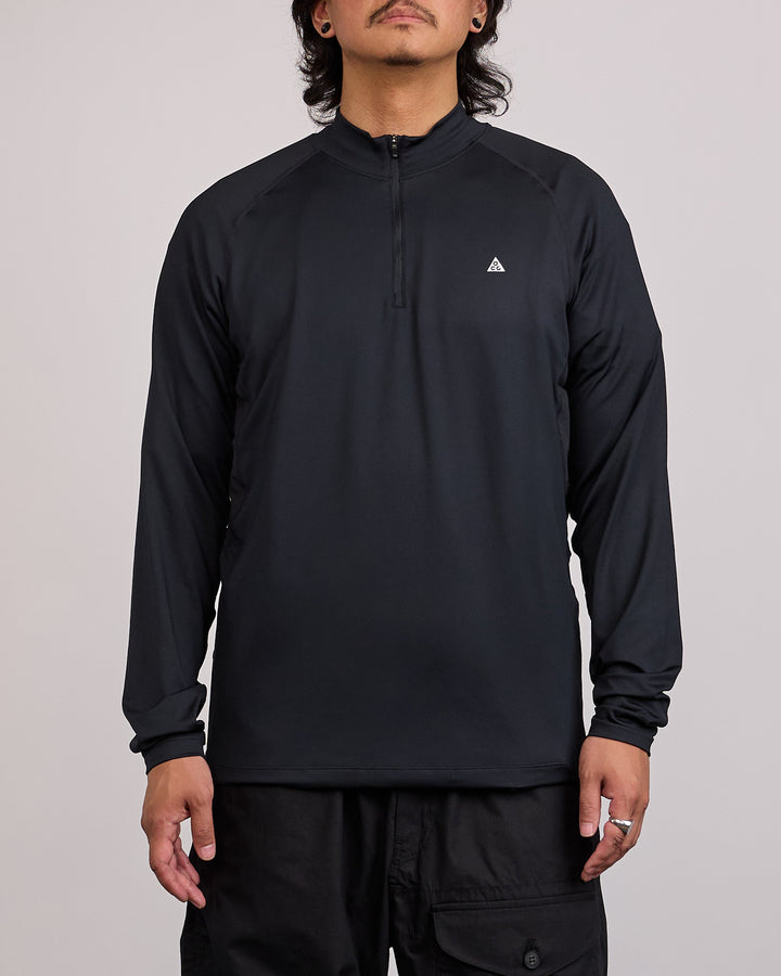 Nike ACG Wildsee Dri-FIT 1/4-Zip Long-Sleeve Hiking Top Black Summit White