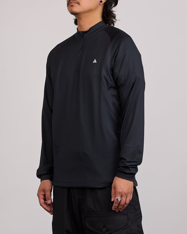 Nike ACG Wildsee Dri-FIT 1/4-Zip Long-Sleeve Hiking Top Black Summit White