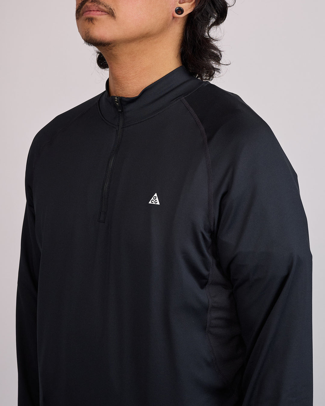Nike ACG Wildsee Dri-FIT 1/4-Zip Long-Sleeve Hiking Top Black Summit White
