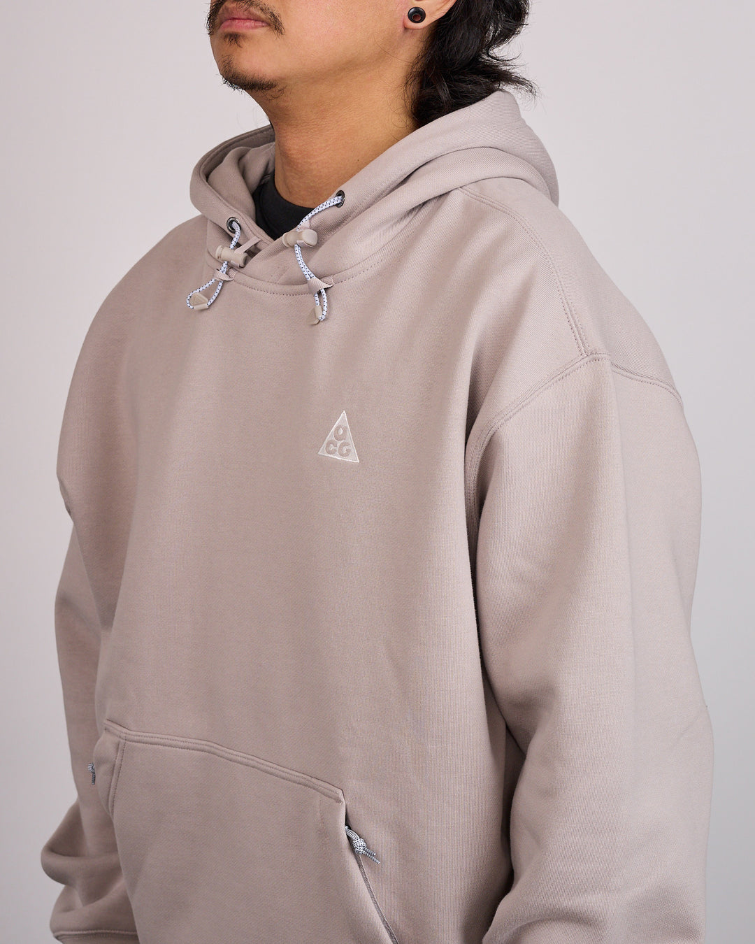 Nike ACG "Tuff Fleece" Pullover Hoodie College Grey Football Grey Summit White