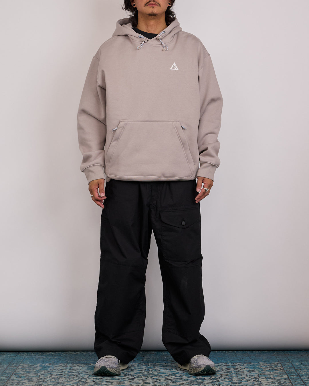 Nike ACG "Tuff Fleece" Pullover Hoodie College Grey Football Grey Summit White