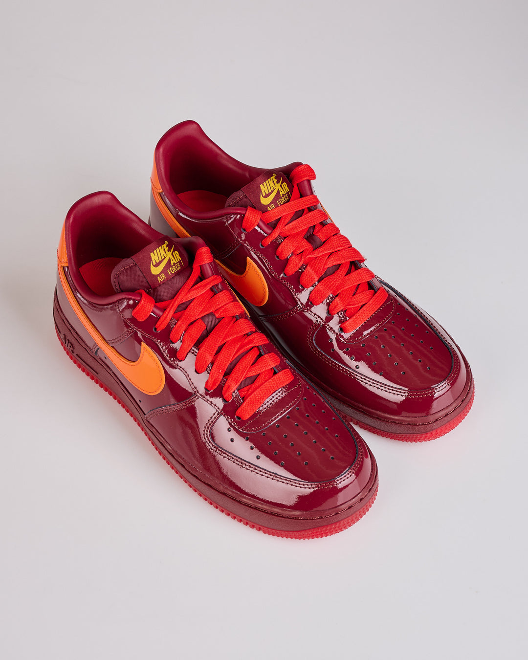 Nike Air Force 1 Low QS Dark Team Red University Gold-Safety Orange-Challenge Red