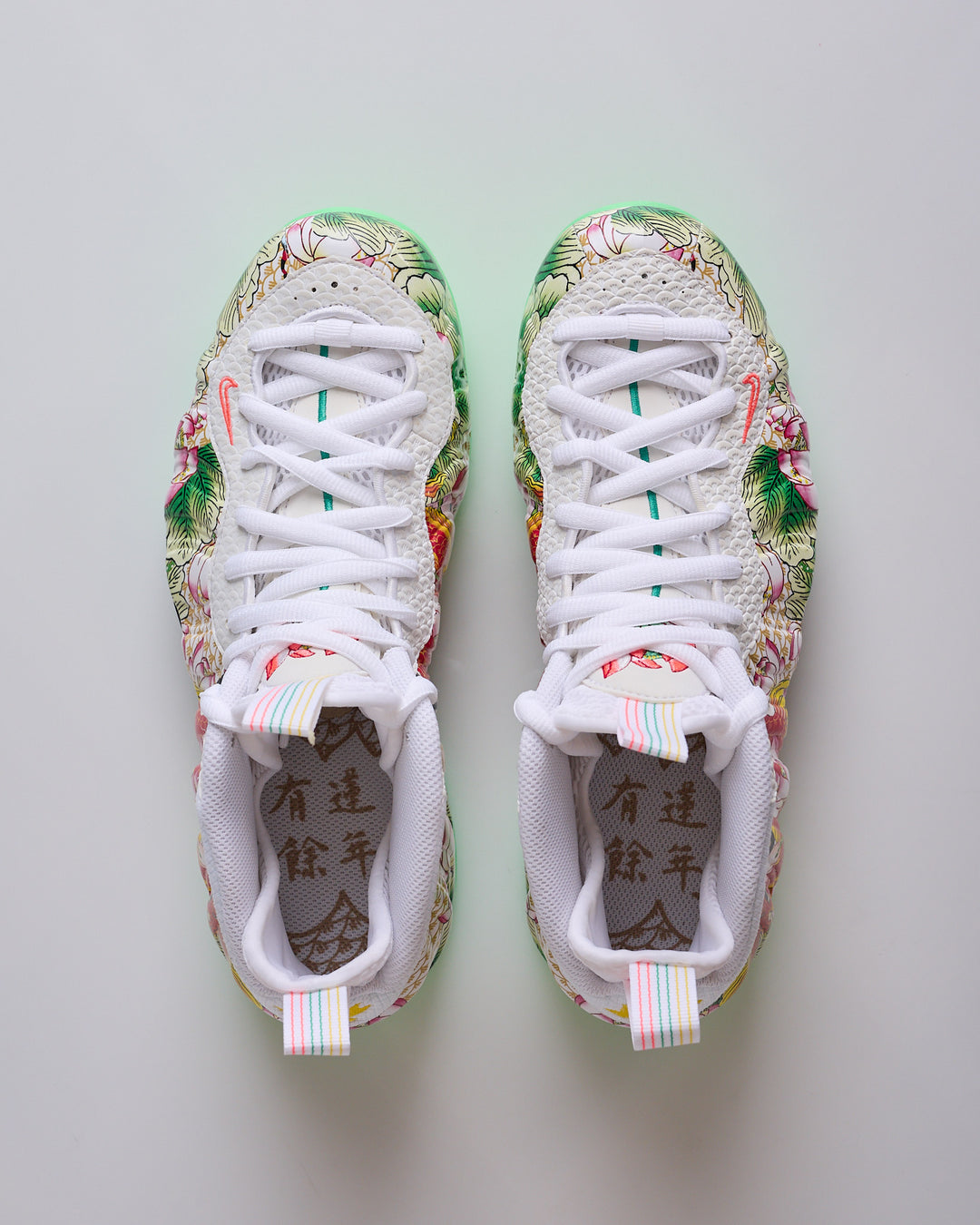 Nike Air Foamposite One Premium “Tianjin 2.0” White Lt Poison Green-Black-Lava Glow IR2078-100