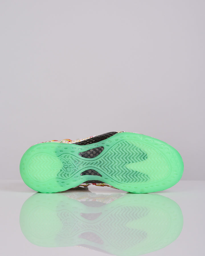 Nike Air Foamposite One Premium “Tianjin 2.0” White Lt Poison Green-Black-Lava Glow IR2078-100