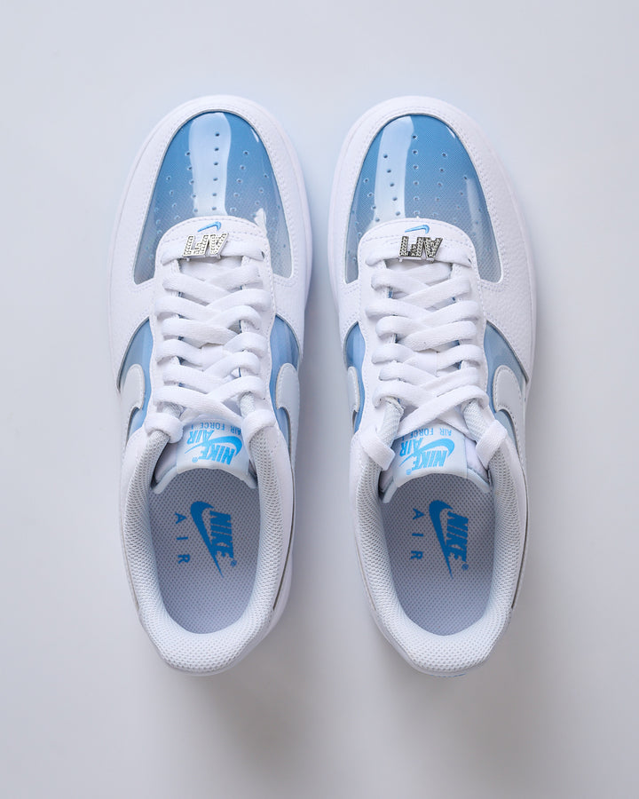 Nike Air Force 1 Retro White Pure Platinum-University Blue IB5724-100