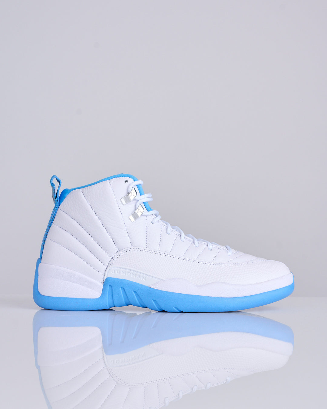 Nike Air Jordan 12 Retro White University Blue-Metallic Silver