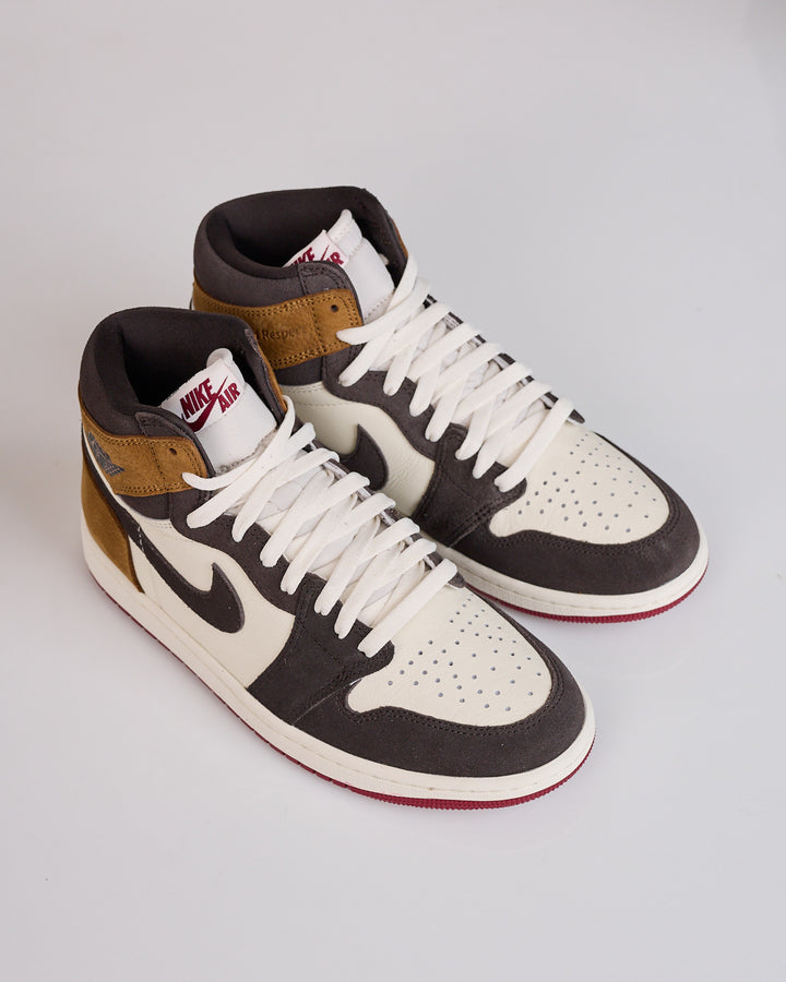 Nike Air Jordan 1 Retro High Og "Love Letter" Shadow Brown Team Red-Lt British Tan DZ5485 201