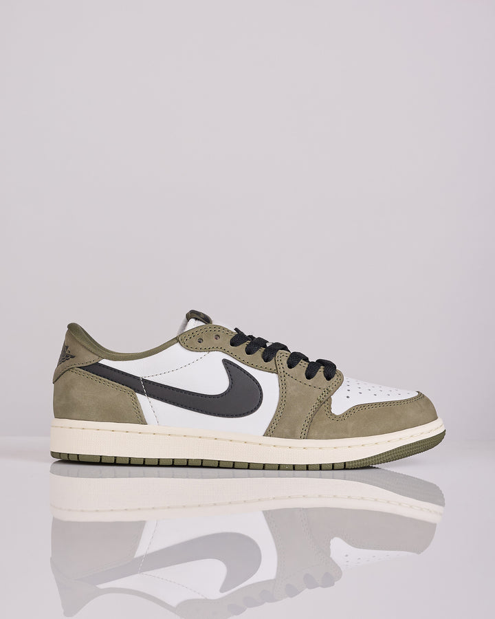 Nike Air Jordan 1 Retro Low Medium Olive Black-Summit White-Sail HQ6998-200