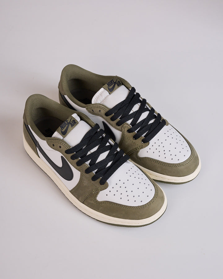 Nike Air Jordan 1 Retro Low Medium Olive Black-Summit White-Sail HQ6998-200