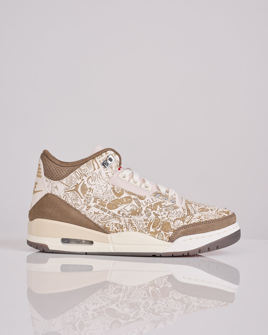 Nike Air Jordan 3 Retro "Laser" Phantom University Red-Palomino-Sail JA1369-001