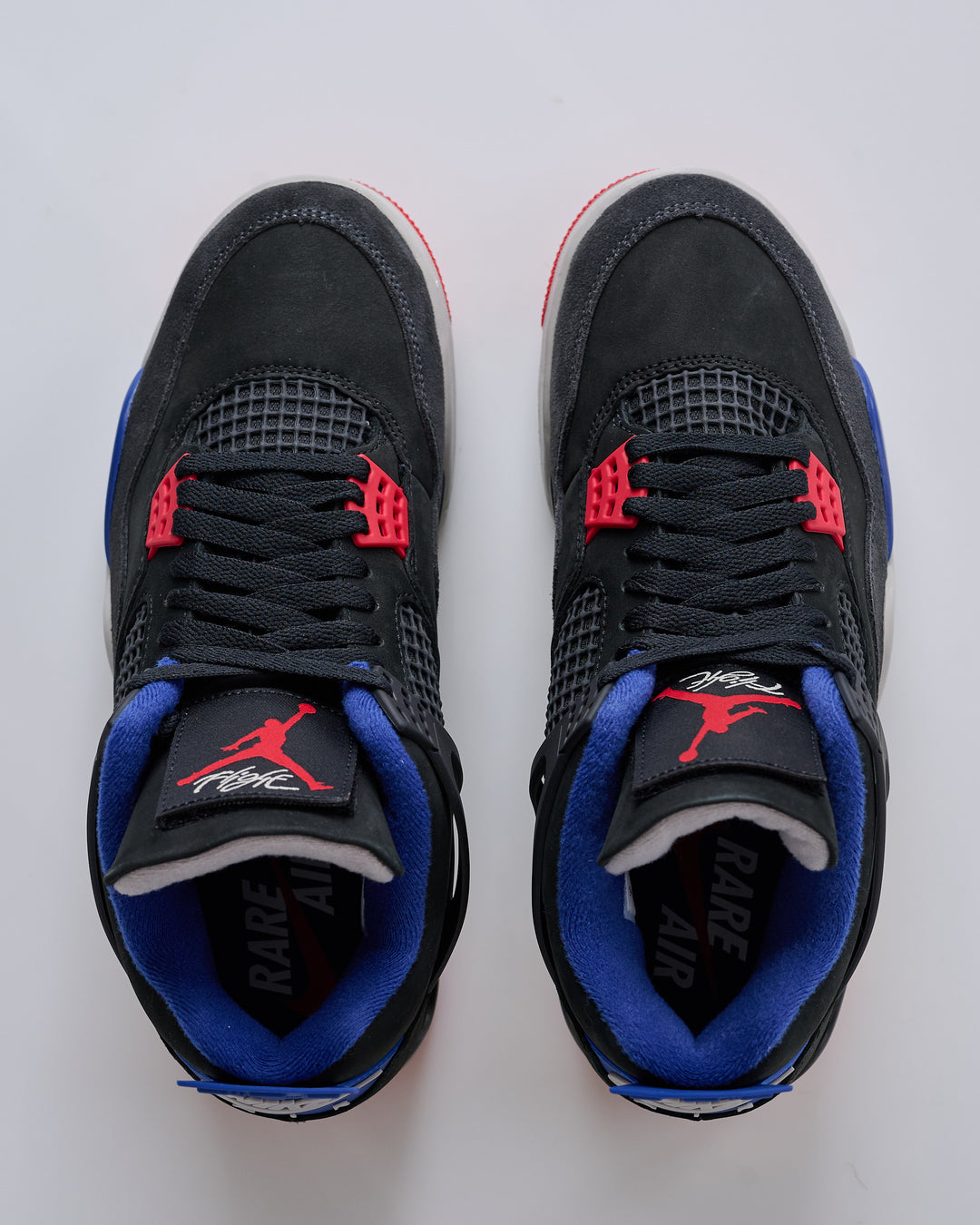 Nike Air Jordan 4 Retro Black/Fire Red-Deep Royal Blue