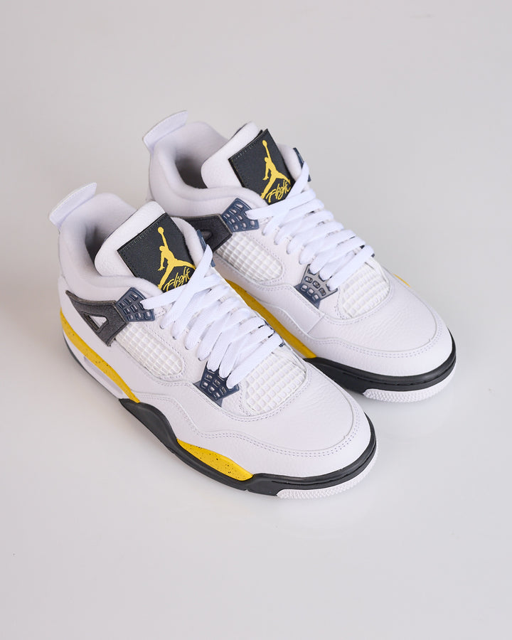 Nike Air Jordan 4 Retro "Tour Yellow" White Tour Yellow-Dark Blue Grey-Black IO2463-102
