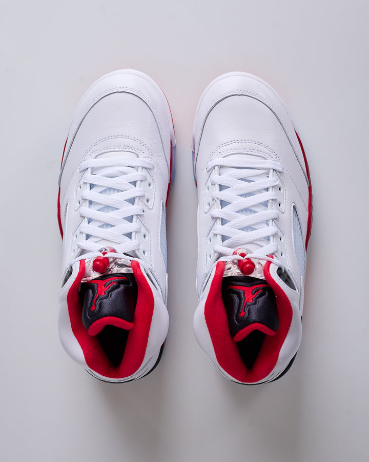 Nike Air Jordan 5 Retro White Fire Red-Black HQ7978 101