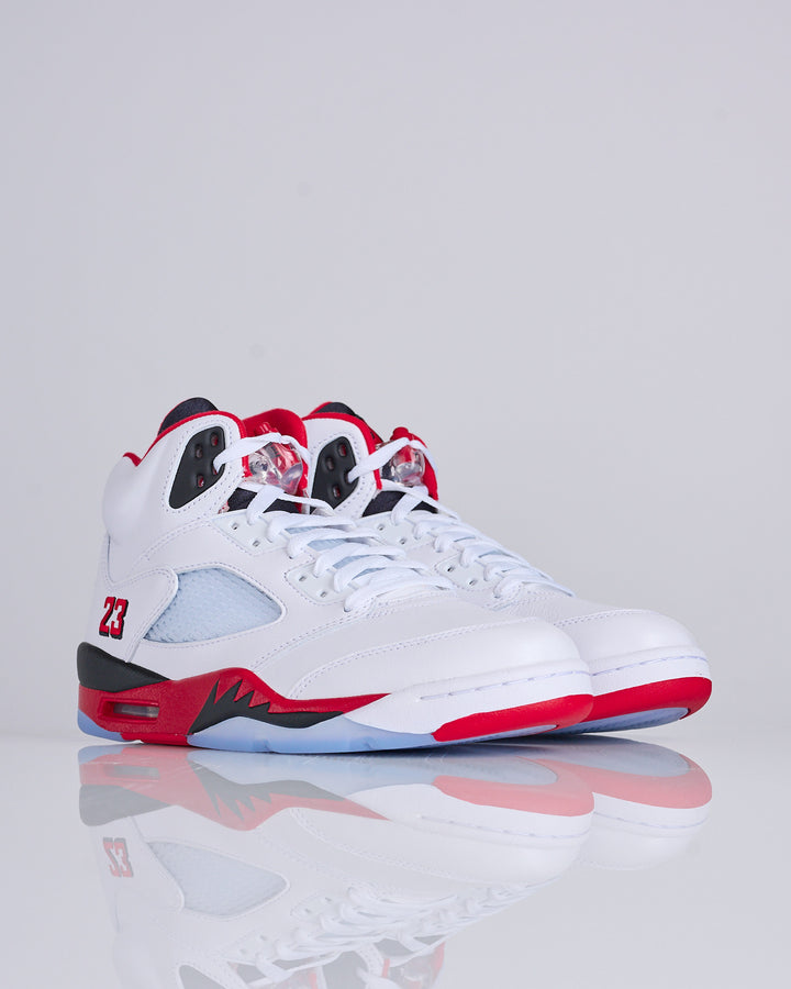 Nike Air Jordan 5 Retro White Fire Red-Black HQ7978 101