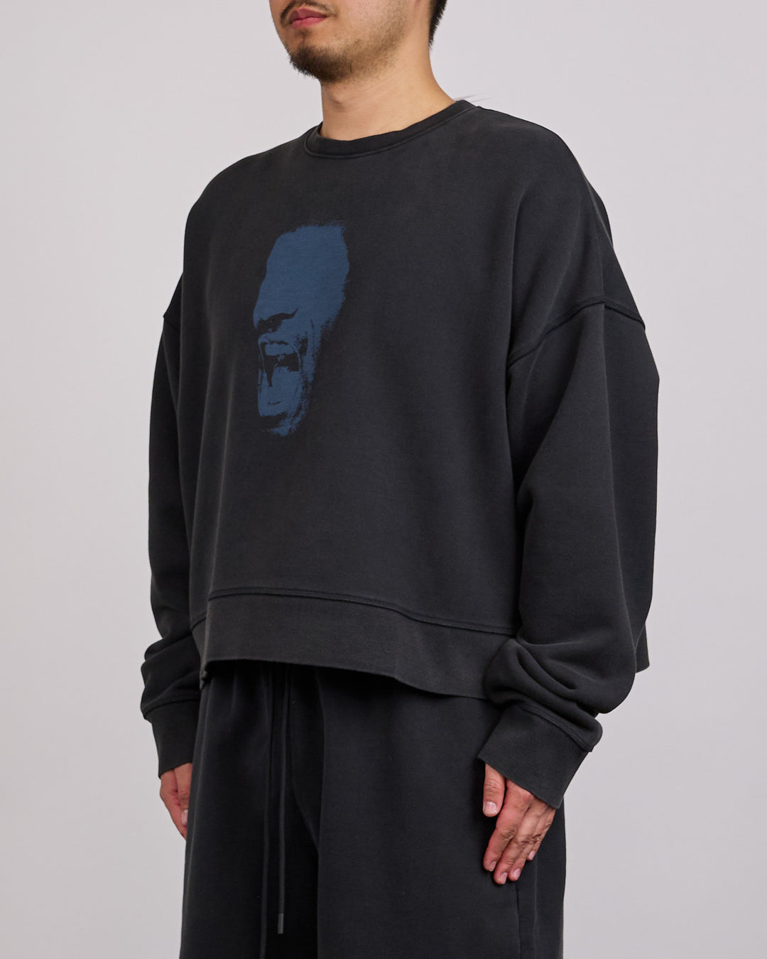 Nike Air Jordan IH Cropped Fleece Crew-Neck Sweatshirt