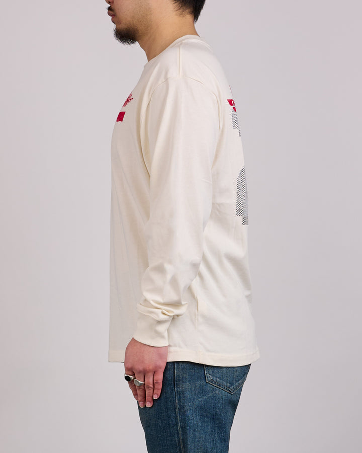 Nike Air Jordan x Levi's® Long Sleeve T-Shirt Pale Ivory Black University Red