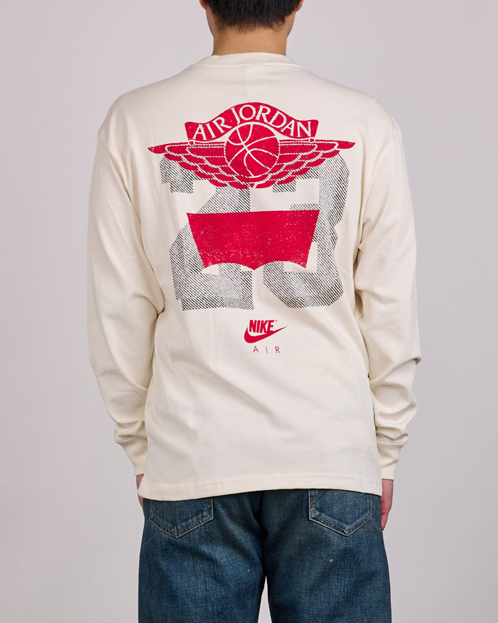 Nike Air Jordan x Levi's® Long Sleeve T-Shirt Pale Ivory Black University Red