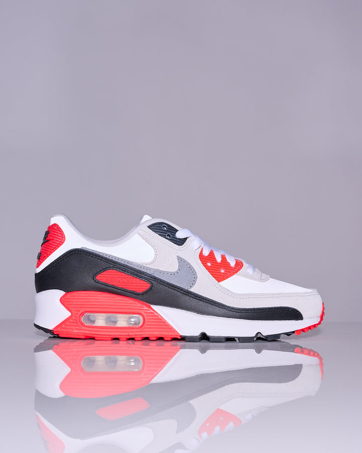 Nike Air Max 90 QS White Particle Grey-Lt Smoke Grey-Black IU1055 100