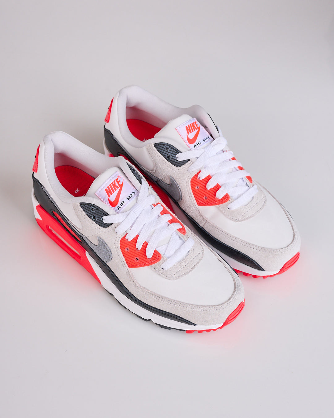 Nike Air Max 90 QS White Particle Grey-Lt Smoke Grey-Black IU1055 100