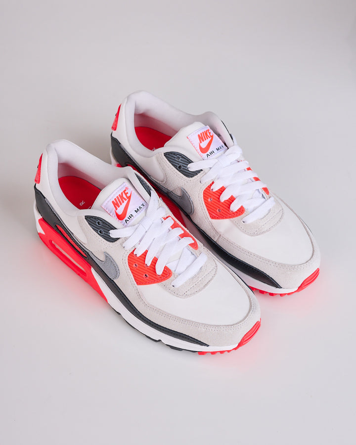 Nike Air Max 90 QS White Particle Grey-Lt Smoke Grey-Black IU1055 100