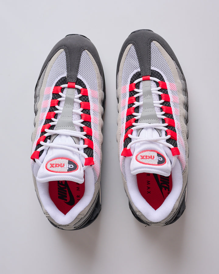 Nike Air Max 95 Big Bubble Black Solar Red-Medium Ash-Dk Pewter  IM7410 001