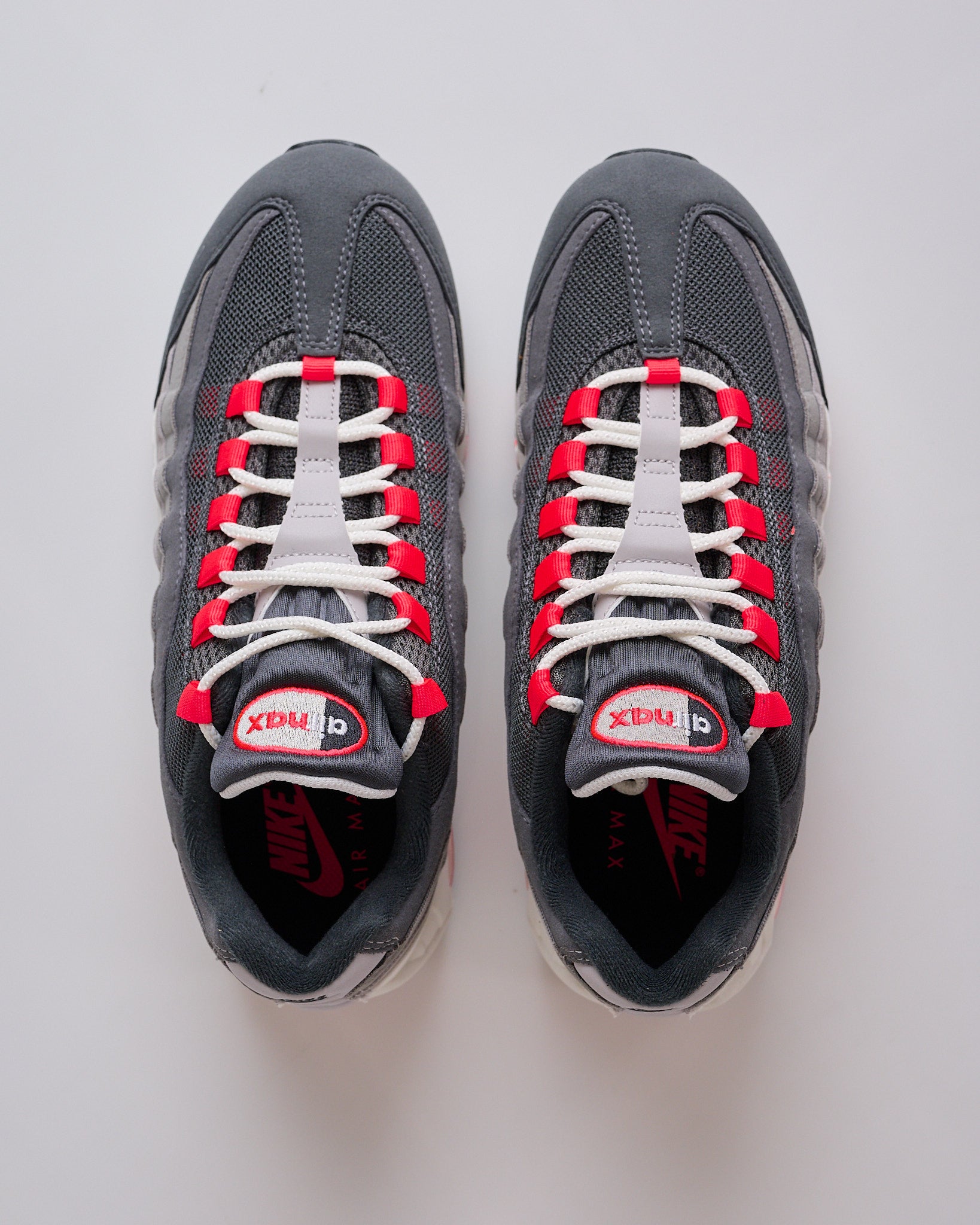 Nike Air Max 95 Big Bubble Premium Anthracite Solar Red-Lt