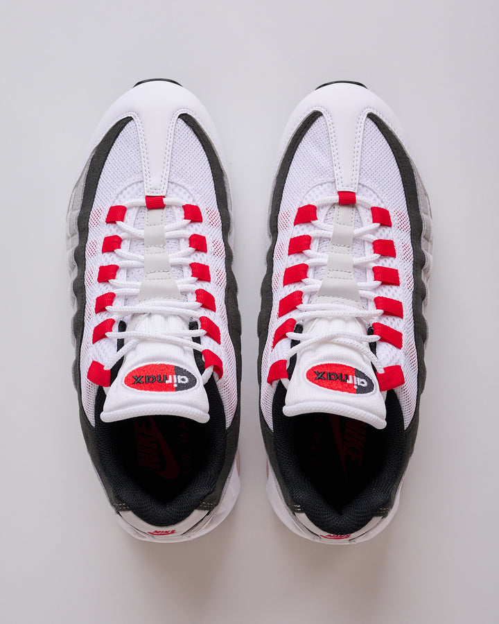 Nike Air Max 95 Premium White Comet Red-Neutral Grey-Medium Grey IB7862 100