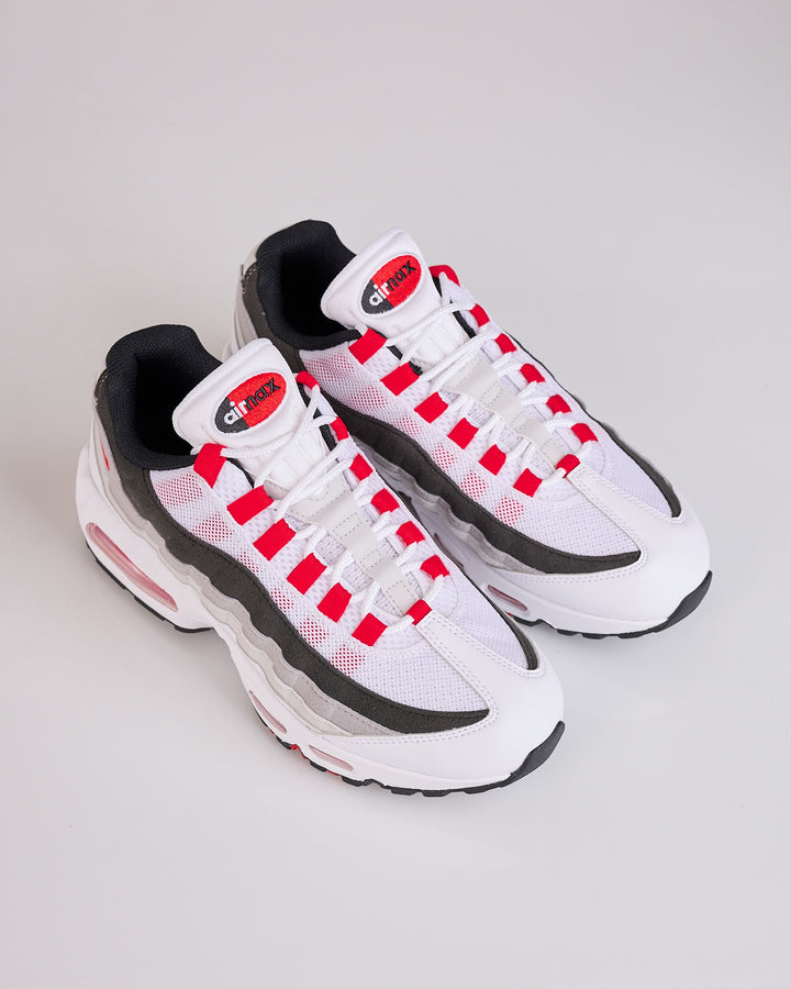 Nike Air Max 95 Premium White Comet Red-Neutral Grey-Medium Grey IB7862 100