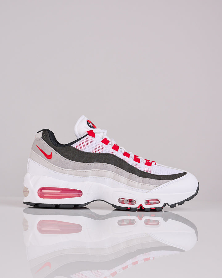 Nike Air Max 95 Premium White Comet Red-Neutral Grey-Medium Grey IB7862 100