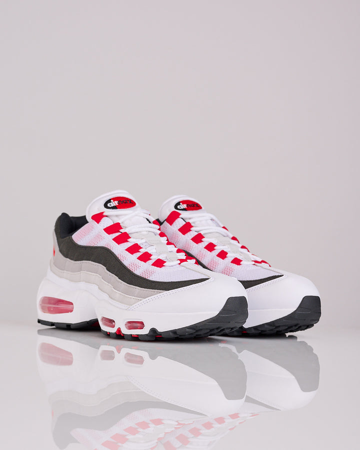 Nike Air Max 95 Premium White Comet Red-Neutral Grey-Medium Grey IB7862 100