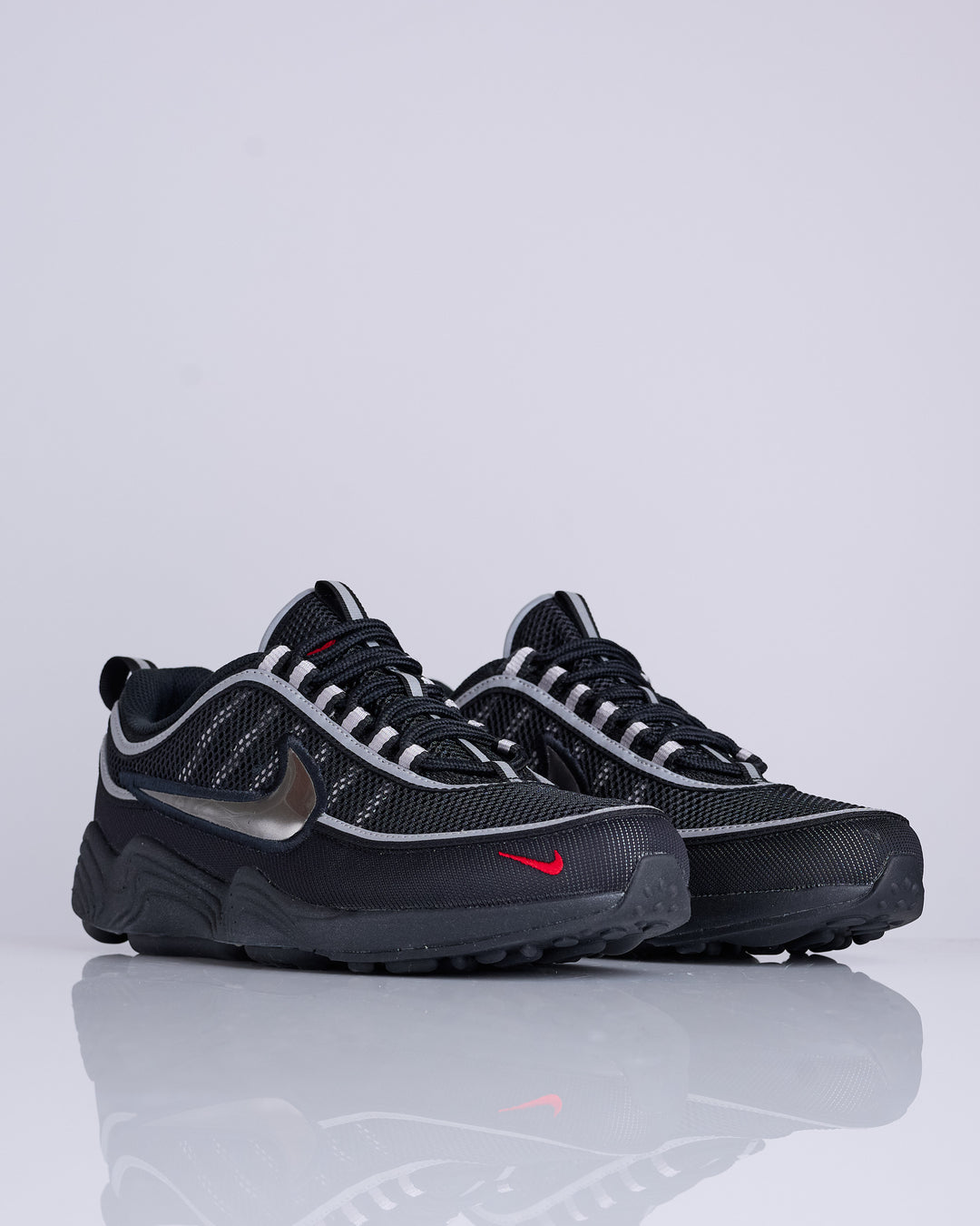 Nike Air Zoom Spiridon SP Black Black-Metallic Silver-Sport Red HF9117-002