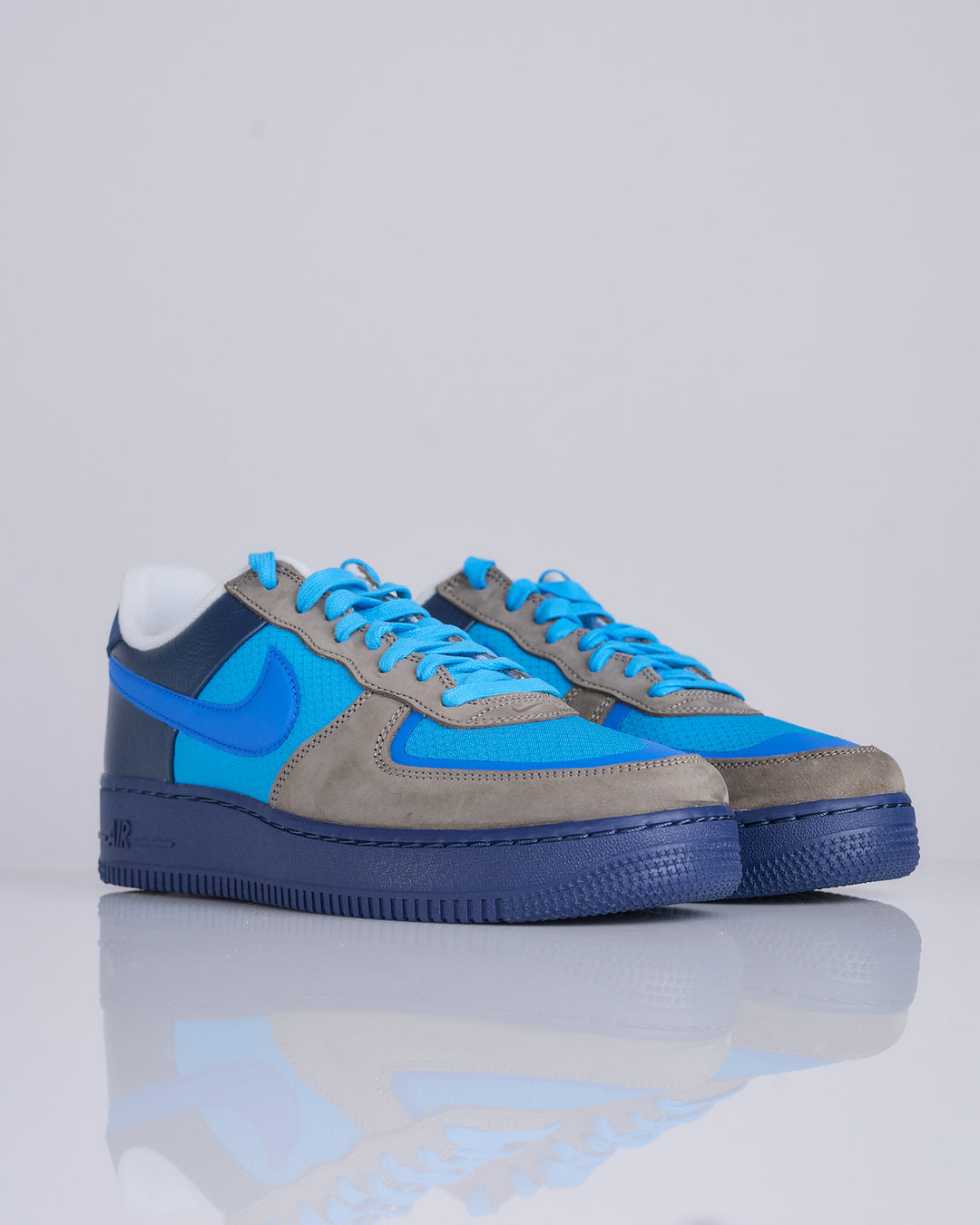 Nike Men's Air Force 1 Low SP Soft Grey Varsity Royal-Harbor Blue HF5516 001