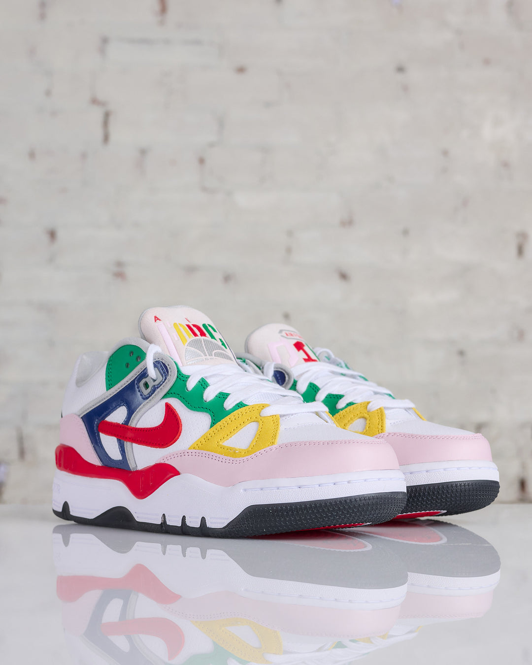 Nike Men's Air Force 3 Low x Nigo White University Red-Tour Yellow