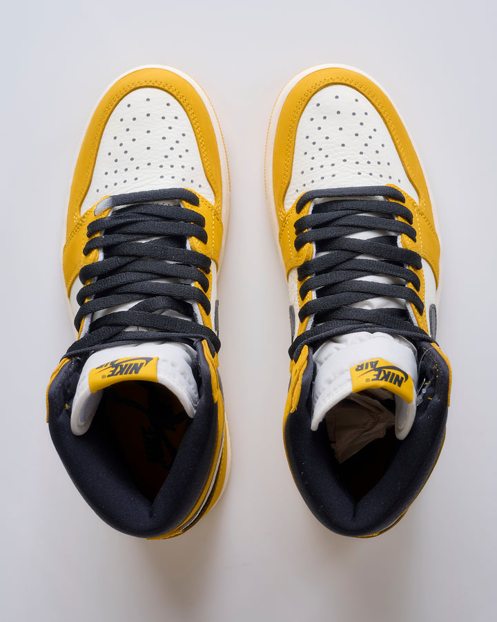 Nike Men's Air Jordan 1 Retro High OG Yellow Ochre Black-Sail