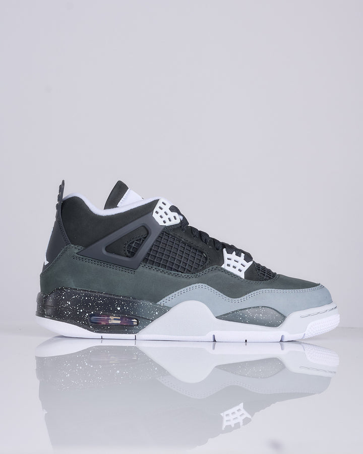 Nike Men's Air Jordan 4 Retro "Fear" Black White-Anthracite-Black