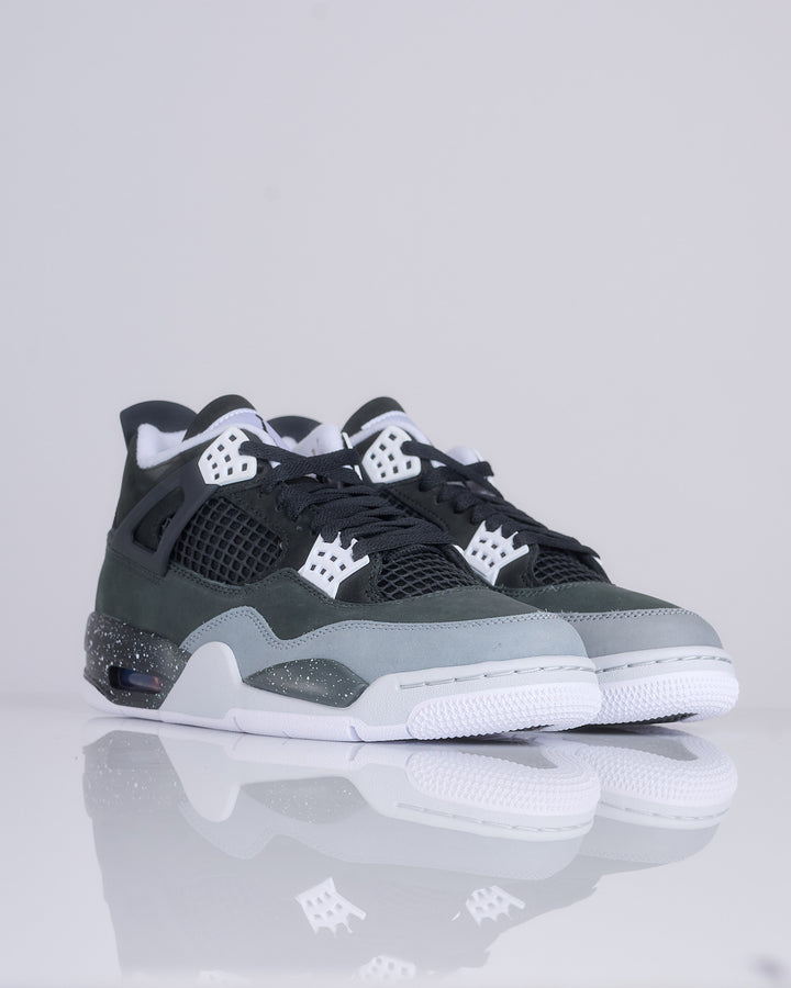 Nike Men's Air Jordan 4 Retro "Fear" Black White-Anthracite-Black