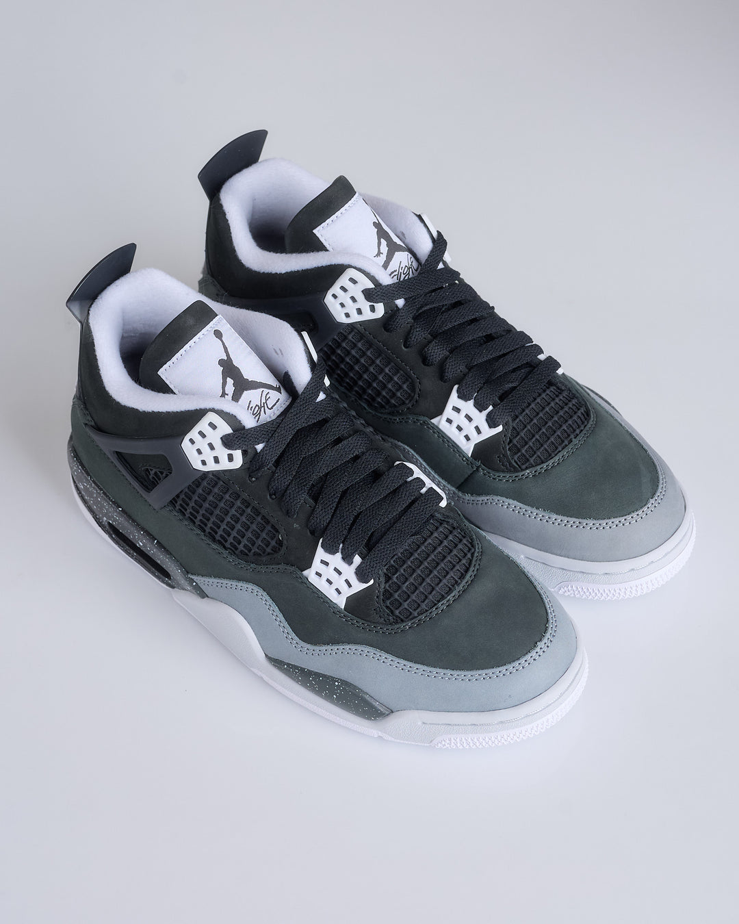 Nike Men's Air Jordan 4 Retro "Fear" Black White-Anthracite-Black