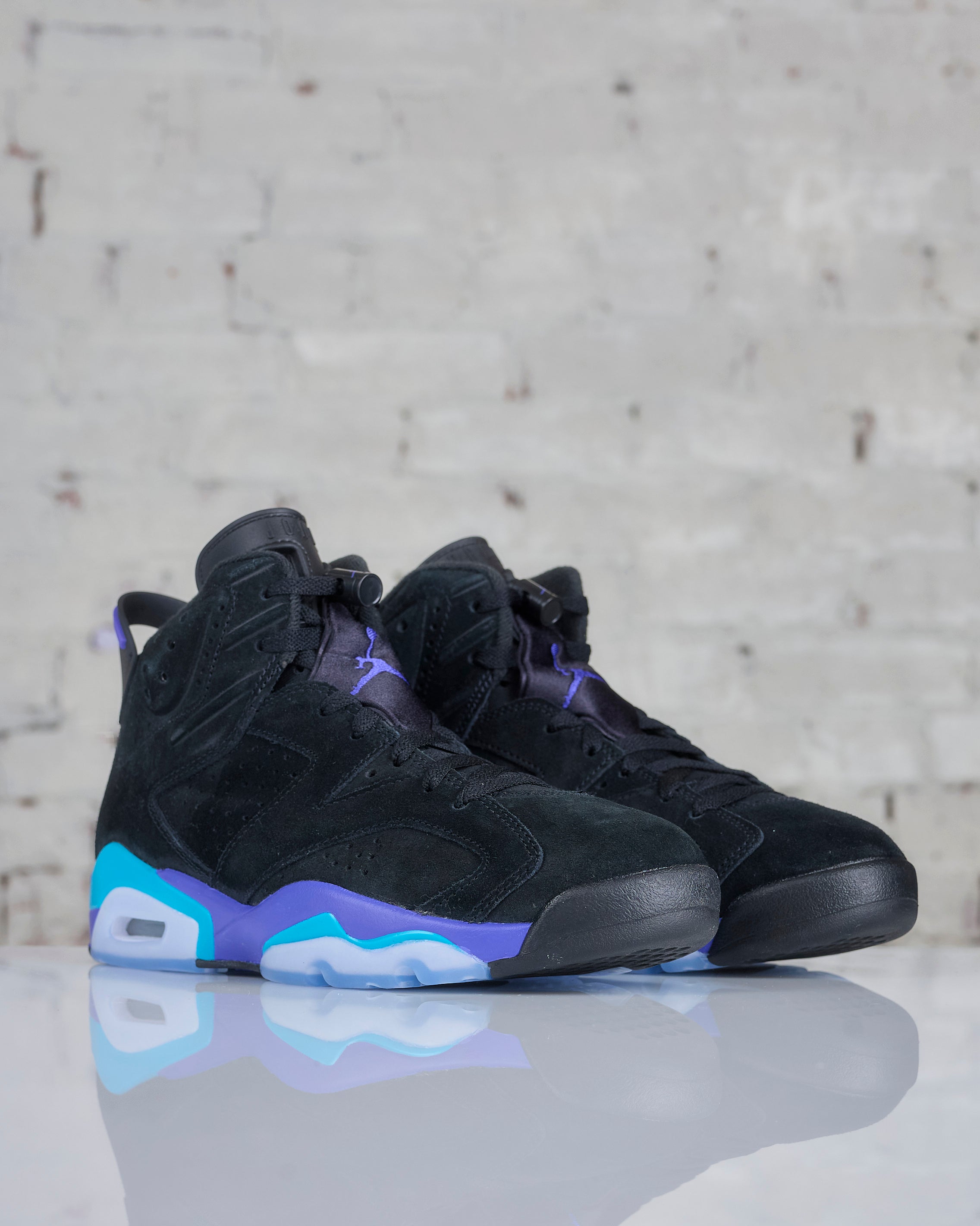 Nike Men's Air Jordan 6 Retro Black / Bright Concord-Aquatone