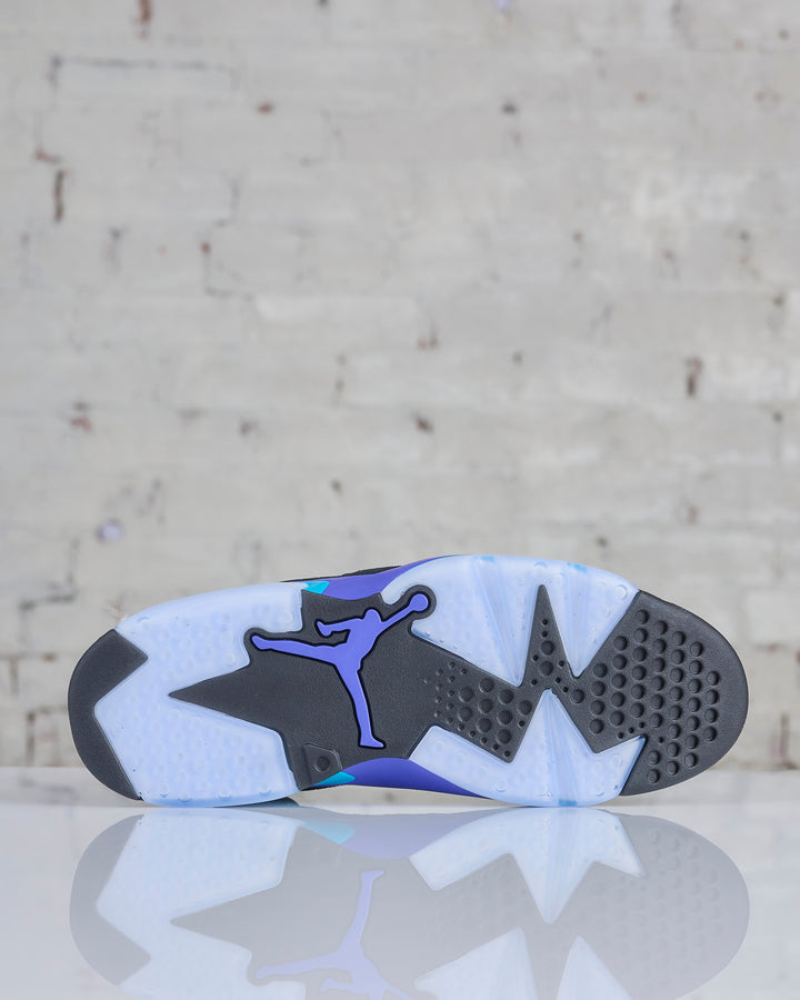 Nike Men's Air Jordan 6 Retro Black / Bright Concord-Aquatone  CT8529-004