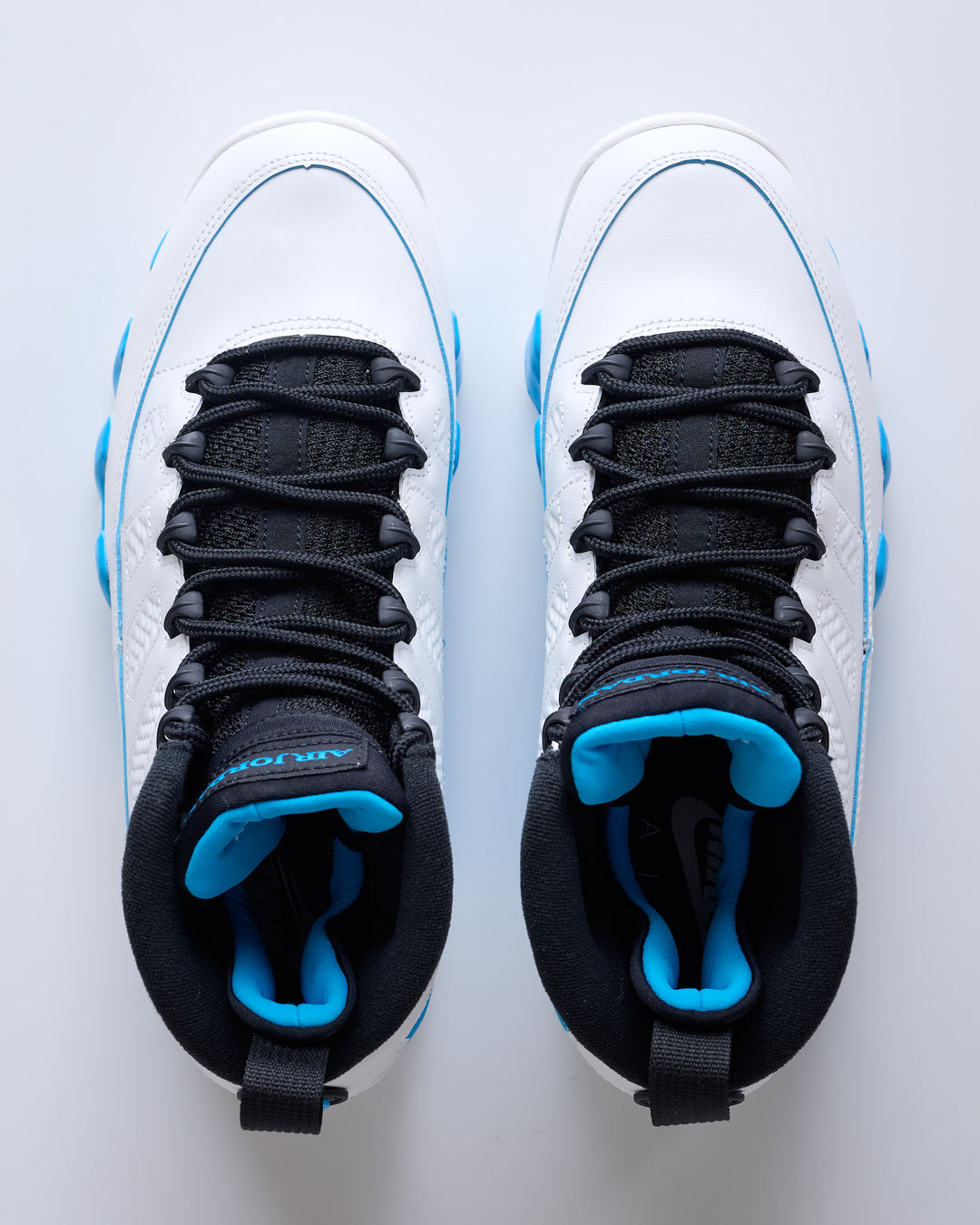 Nike Men's Air Jordan 9 Retro Summit White/Black-Dk Powder Blue