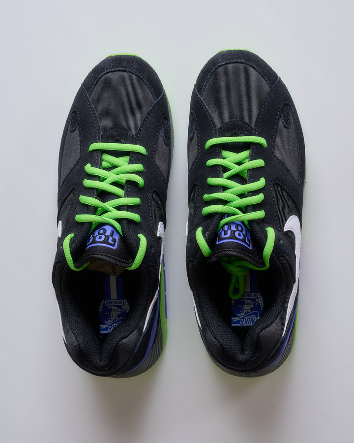 Nike Men's Air Max 180 Black White-Action Green-Persian Violet