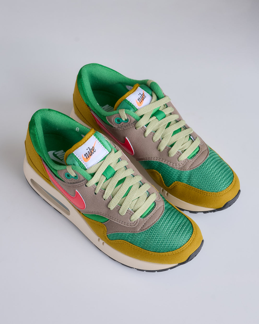 Nike Men's Air Max 1 '86 Premium Classic Green Ember Glow-Olive Grey