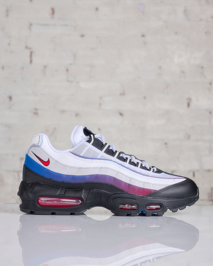 Nike Men's Air Max 95 Premium "Toronto" White University Red-Blue Jay-Black