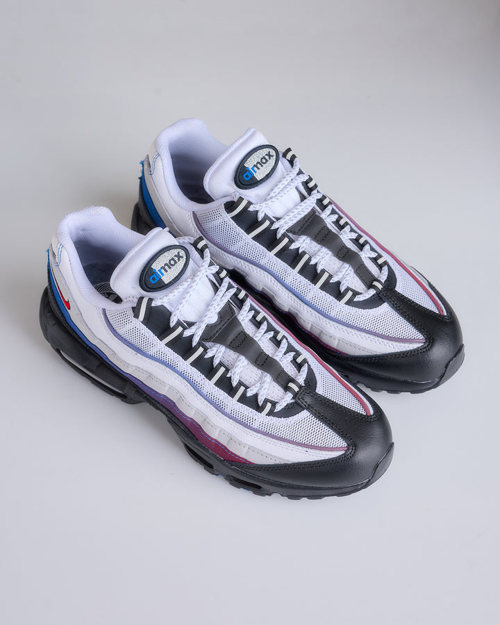 Nike Men's Air Max 95 Premium "Toronto" White University Red-Blue Jay-Black