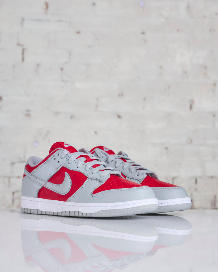 Nike Men's Dunk Low Varsity Red Silver-White FQ6965 600