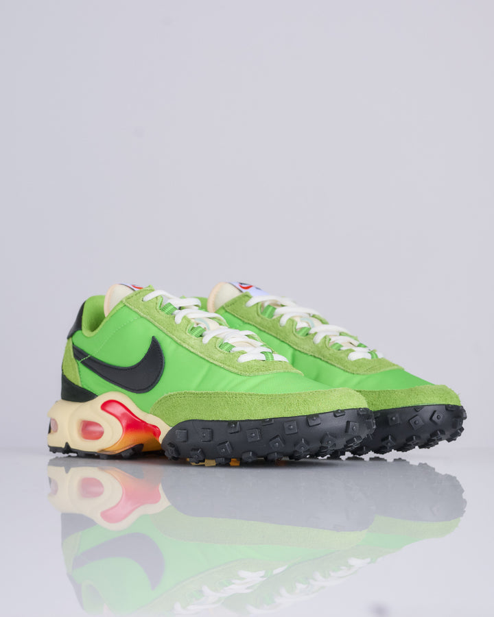 Nike Men's Nike Air Max Waffle SP Action Green Black-Total Orange